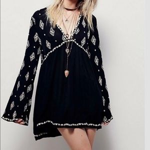 Free People Black and White Dress/Shirt
